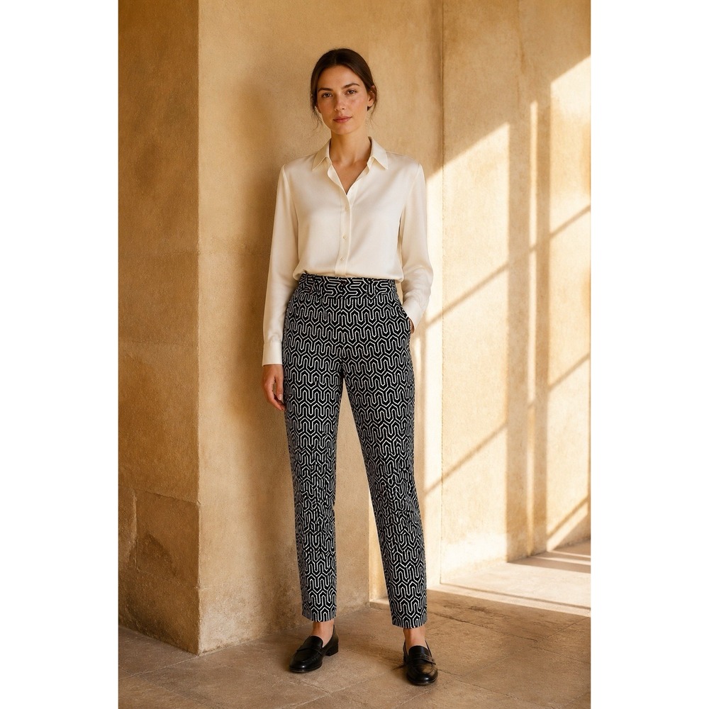 Cartonnier Charlie Ankle Trousers Anthropologie Brocade Jacquard